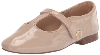 Sam Edelman Girls' Melody Mini Mary Jane Flat Chai Latte 4 Big Kid