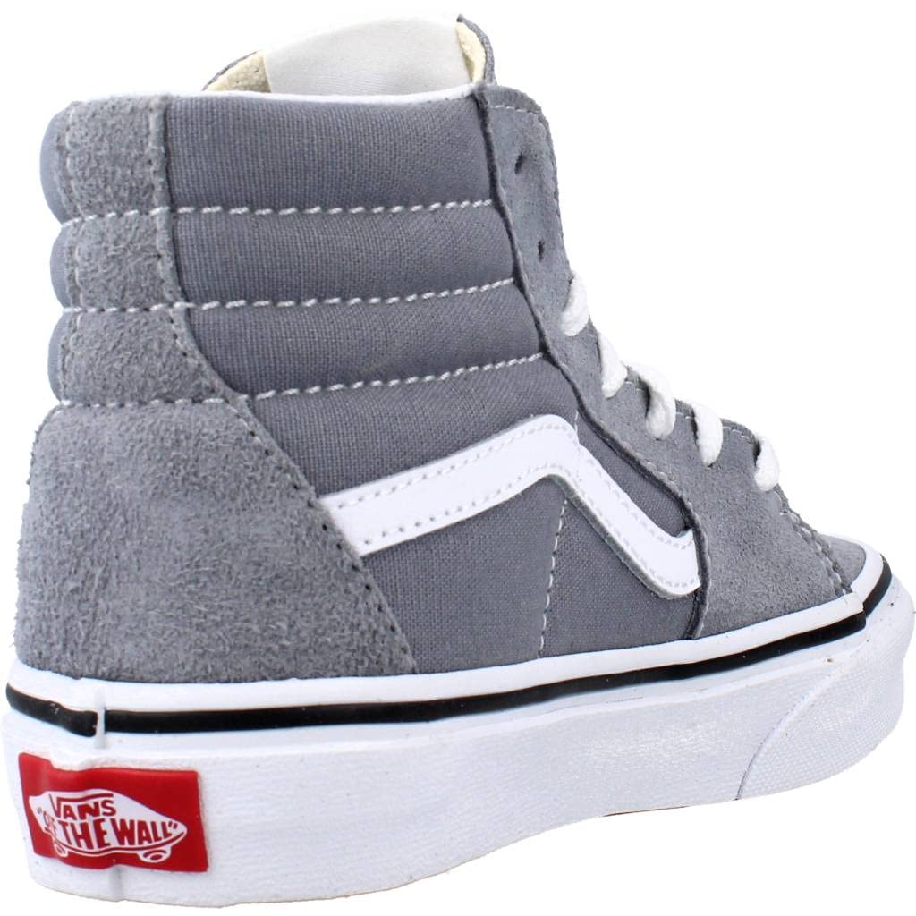 Vans Kids Color Theory Sk8-hi Shoes (4-8 Years) (Tradewinds) Kids Grey (Numeric_12)