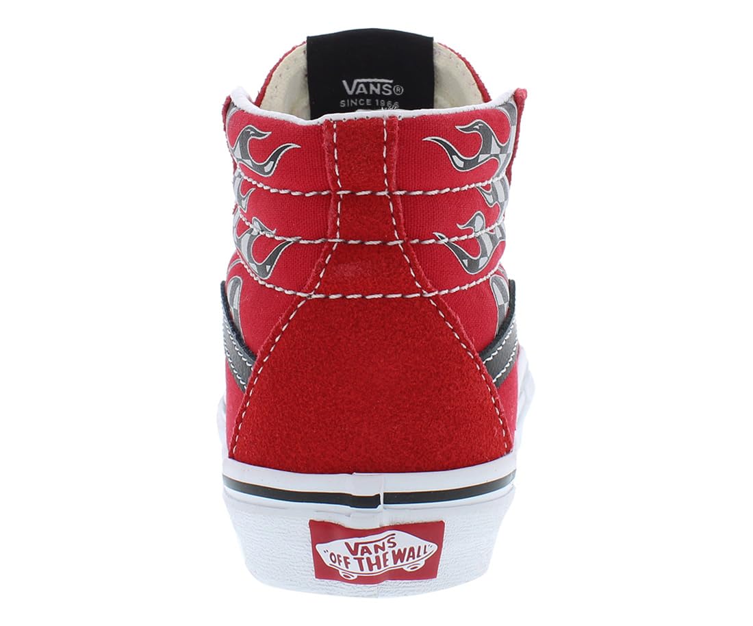 Vans - Unisex-Adult Kids Sk8-Hi Shoes, Color Racing Red, Size: 3 M US Little Kid
