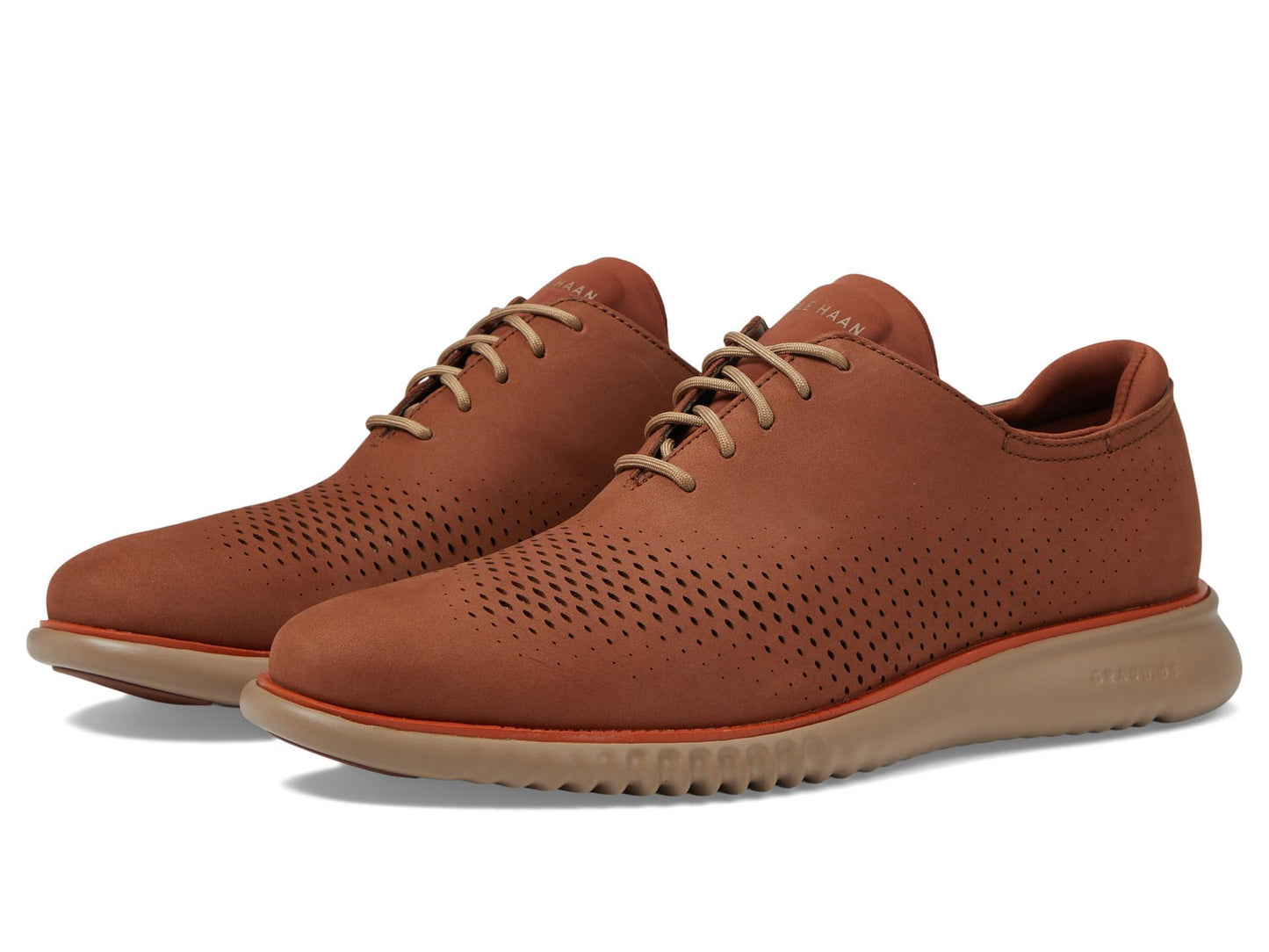 Cole HAAN Mens 2.Zerogrand Laser Wingtip Oxford Lined, Dark Sequoia Nubuck, 11.5 W US