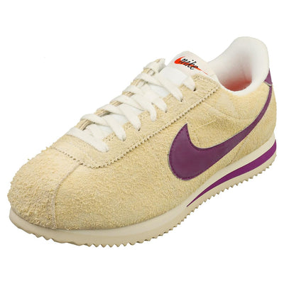 Nike Cortez Vintage Women's Shoes (FJ2530-100, Muslin/Coconut Milk/Black/VIOTECH) Size 6