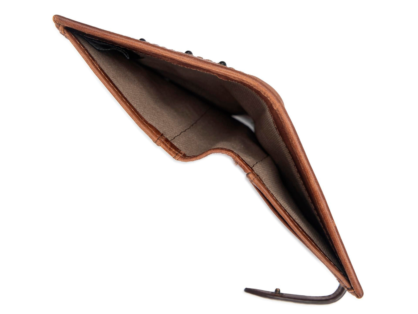 Frye Shelby Studded Small Wallet Cognac One Size