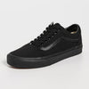 Grade School Vans Old Skool Canvas Shoes - Black/ White