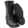 Xelement 2442 Women's Black Classic Full Grain Leather Harness Motorcycle Rider Boots - 6