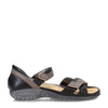 NAOT Footwear Women's Karawa Sandal Soft Black Lthr/Foggy Gray Lthr/Khaki Beige Lthr 7 M US