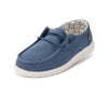HEYDUDE Girl's Wendy Youth Sparkling Denim Size 13 | Girl’s Shoes | Girl’s Lace Up Loafers | Comfortable & Light-Weight