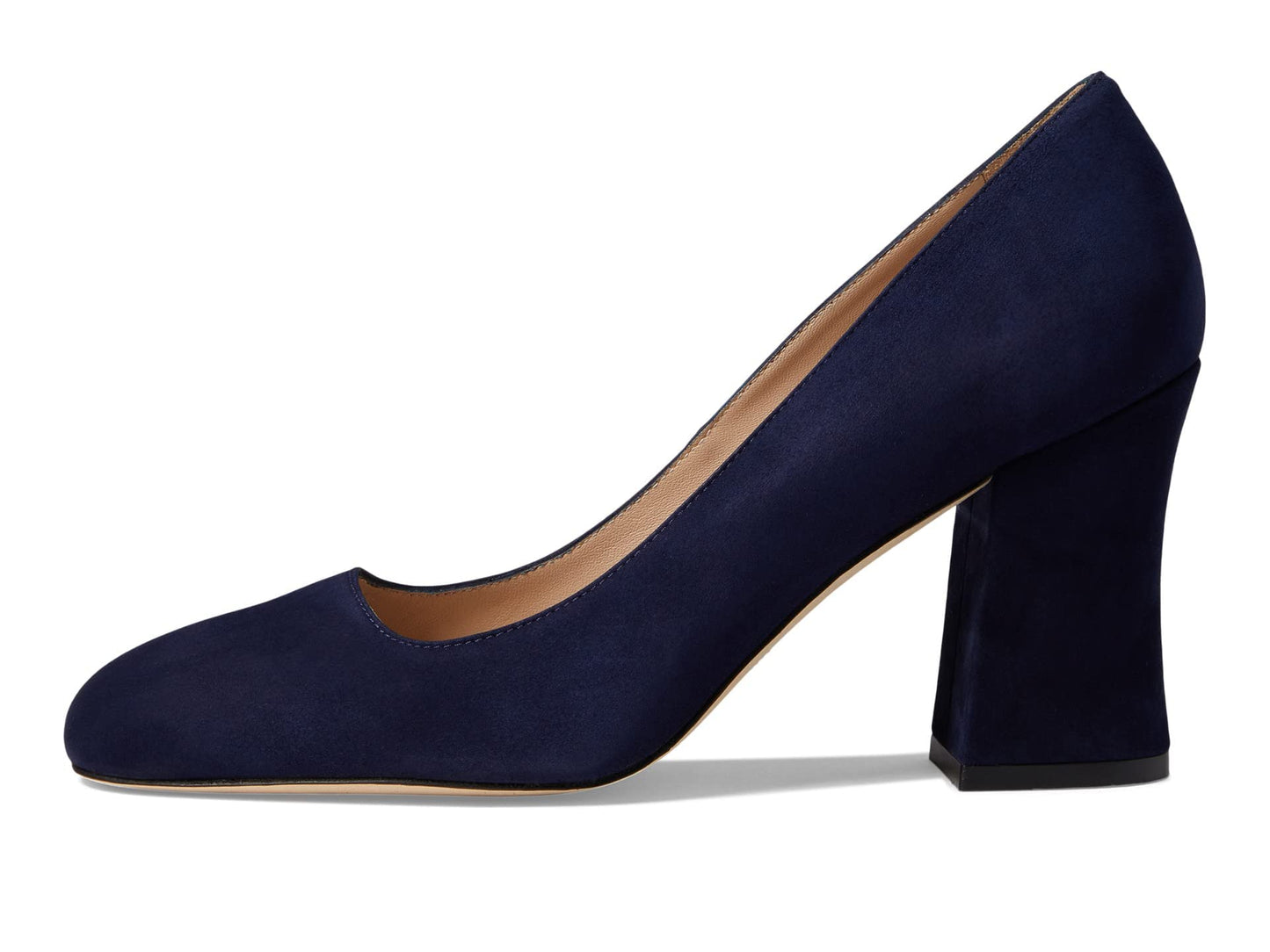 Stuart Weitzman Curveblock 85 Pump Nice Blue 8.5 B