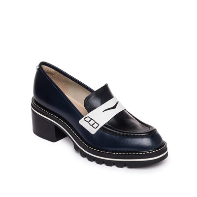 Bernardo Selma Navy Multi Antique Calf 7 M