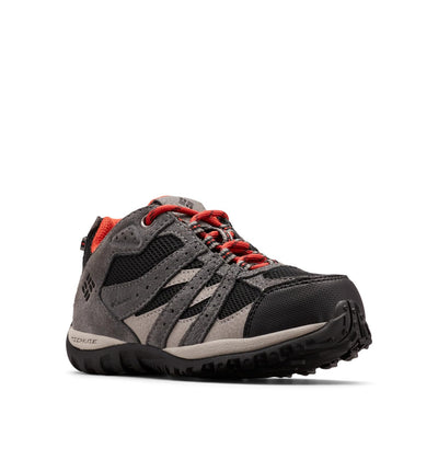 Columbia Youth Redmond Waterproof, Black/Flame, 4
