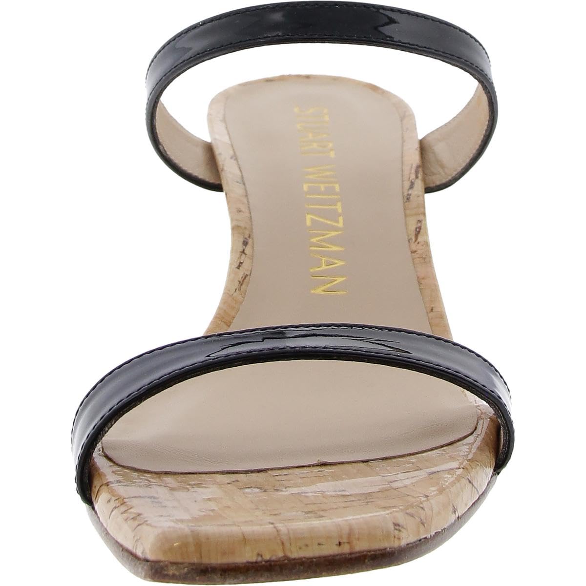 Stuart Weitzman Womens Aleena 50 Wedge Black 7.5 M