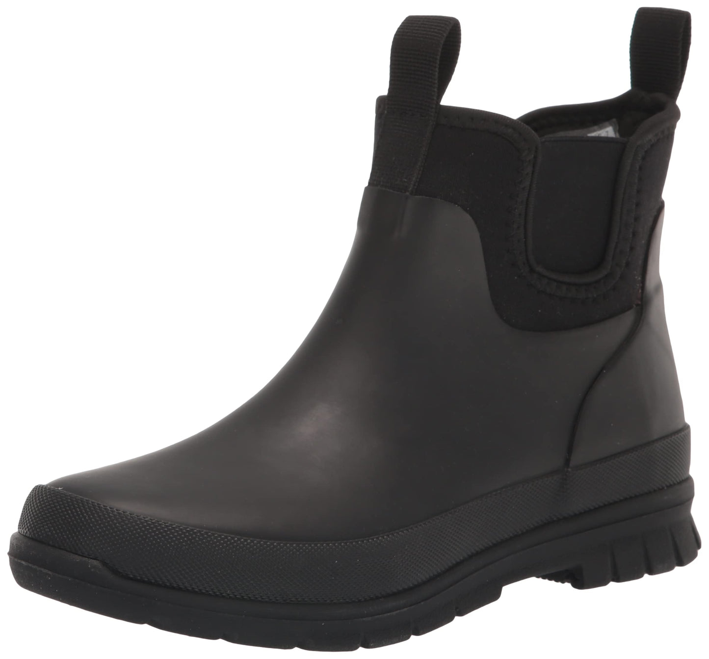 Staheekum Women's Waterproof Dry Trek Chelsea Rain Boot Shoe, Black, 6