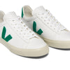 VEJA Women's Campo Sneaker, Extra White/Emeraude, 6.5