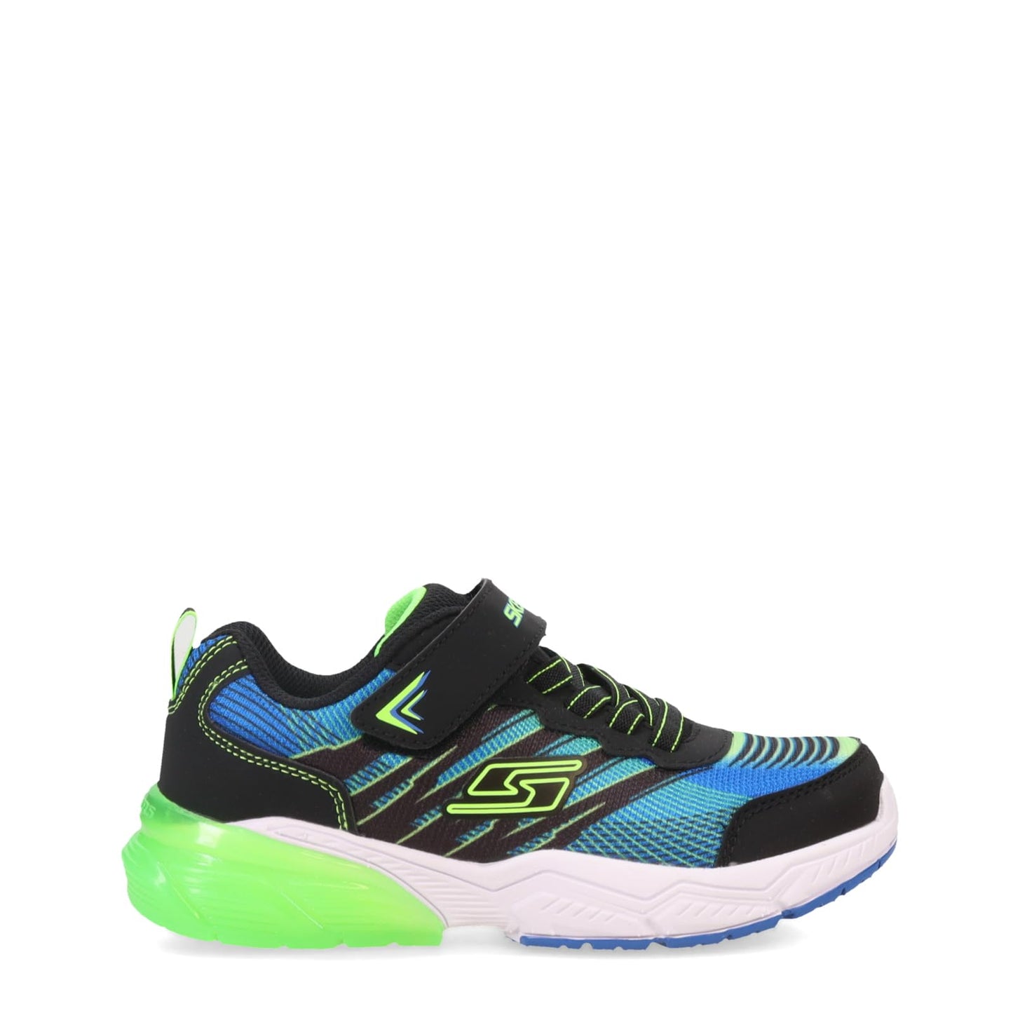 Skechers Unisex-Child Thermoflux 2.0 - Brodox Sneaker, Black/Blue/Lime, 13 Little Kid