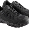 Thorogood Crosstrex Waterproof Athletic Safety Toe Work Shoes for Men - Lightweight Premium Leather and Mesh with Comfort Insole and Slip-Resistant Outsole; ASTM Rated, Black/Grey - 12 M