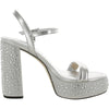 Michael Kors Laci Platform Sandal Silver 7.5 M