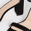 Stuart Weitzman Women's 75mm Nudist Curve Block Sandals, Black, 8 Medium US