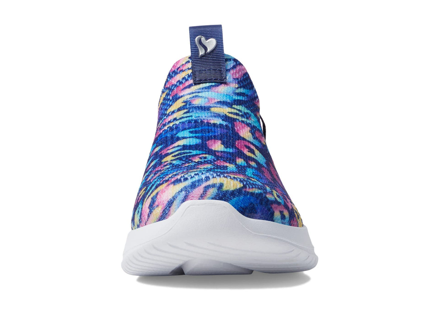 Skechers Kids Girls Ultra Flex 3.0 - Safari Shine Sneaker, Navy/Multi, 3