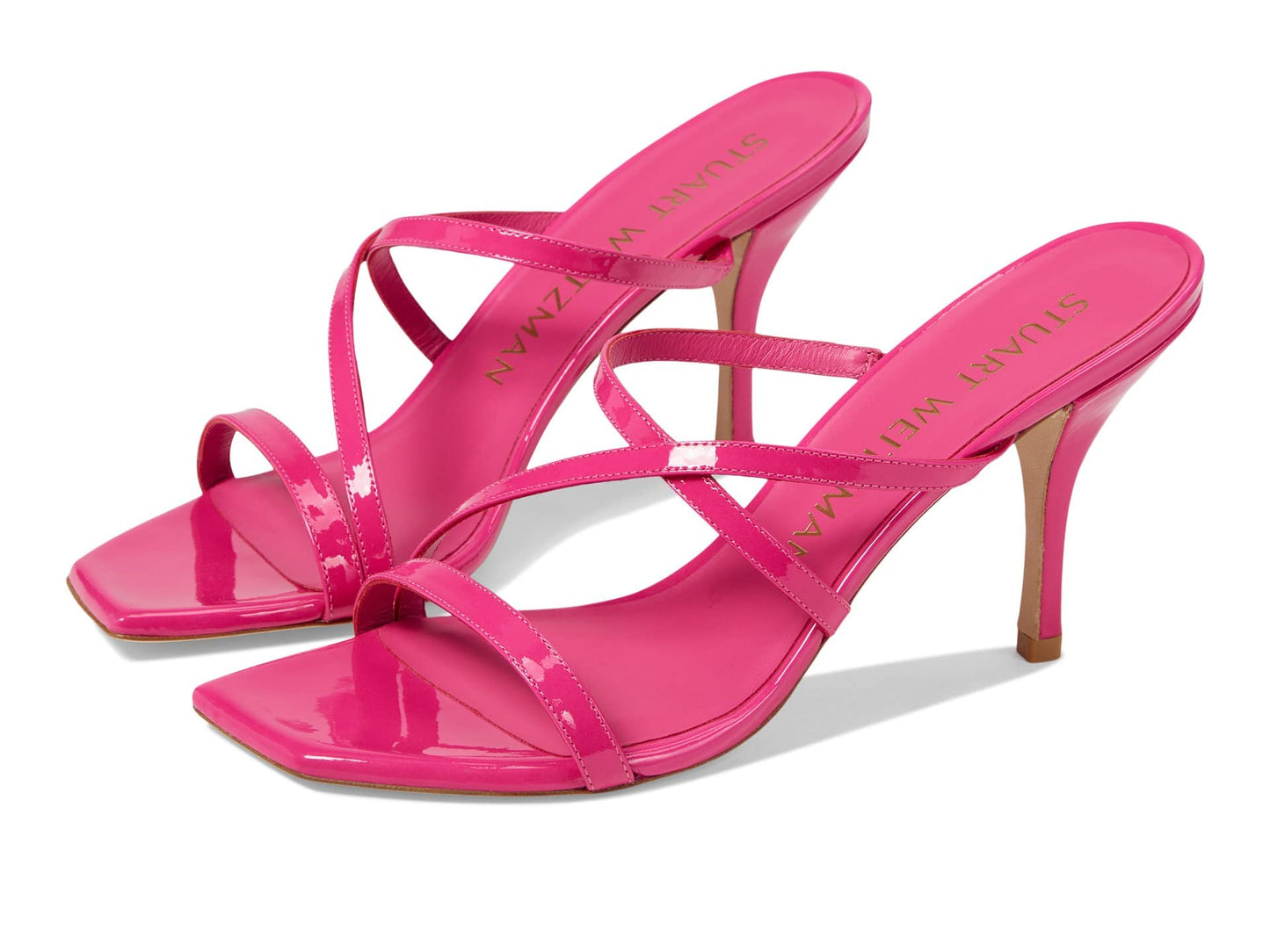 Stuart Weitzman Strapeze 85 Slide Magenta 9 B
