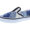 Vans K Classic Slip-On Patchwork (Little Kid) Sneaker, Denim Navy/True White, 11 US Unisex