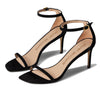 Stuart Weitzman Womens Nudistcurve 75 Sandal Black 8 B
