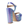 Stuart Weitzman Ryder 95 Platform Sandal Violet Ice 7.5 B