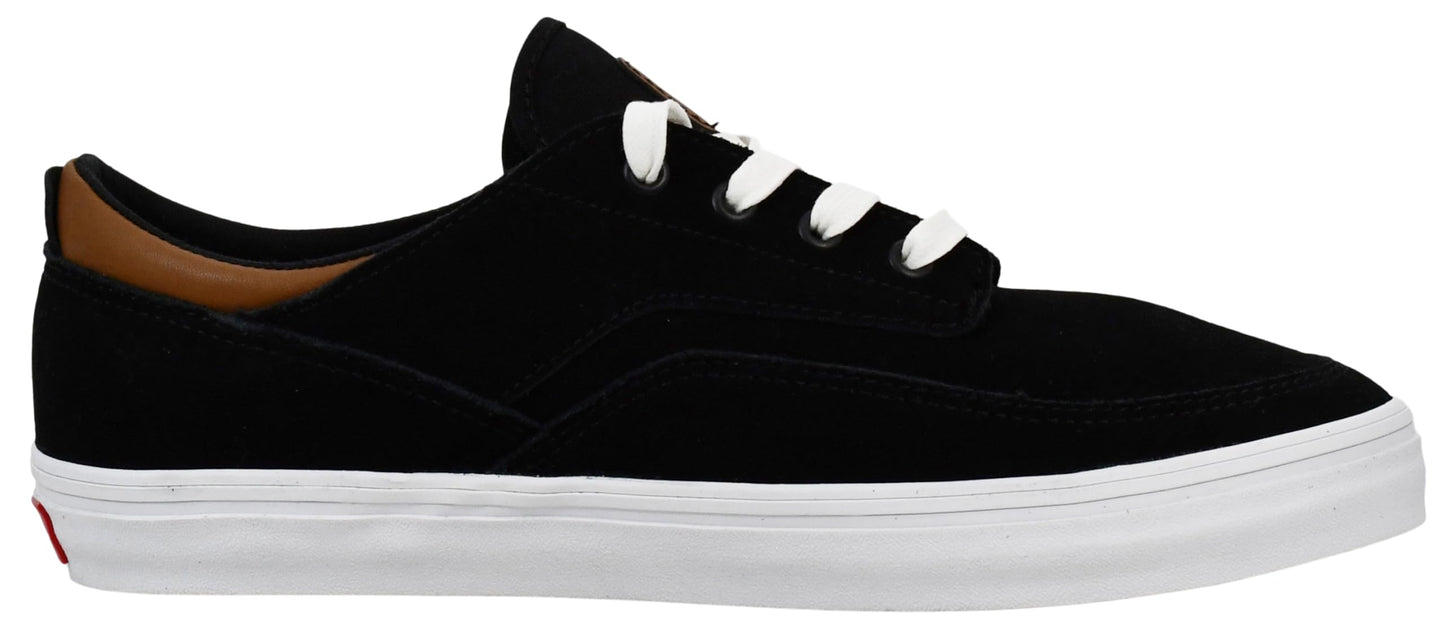 Vans Men's Emmerson Deluxe Sneaker, Suede Black/Brown, 11.5 M US