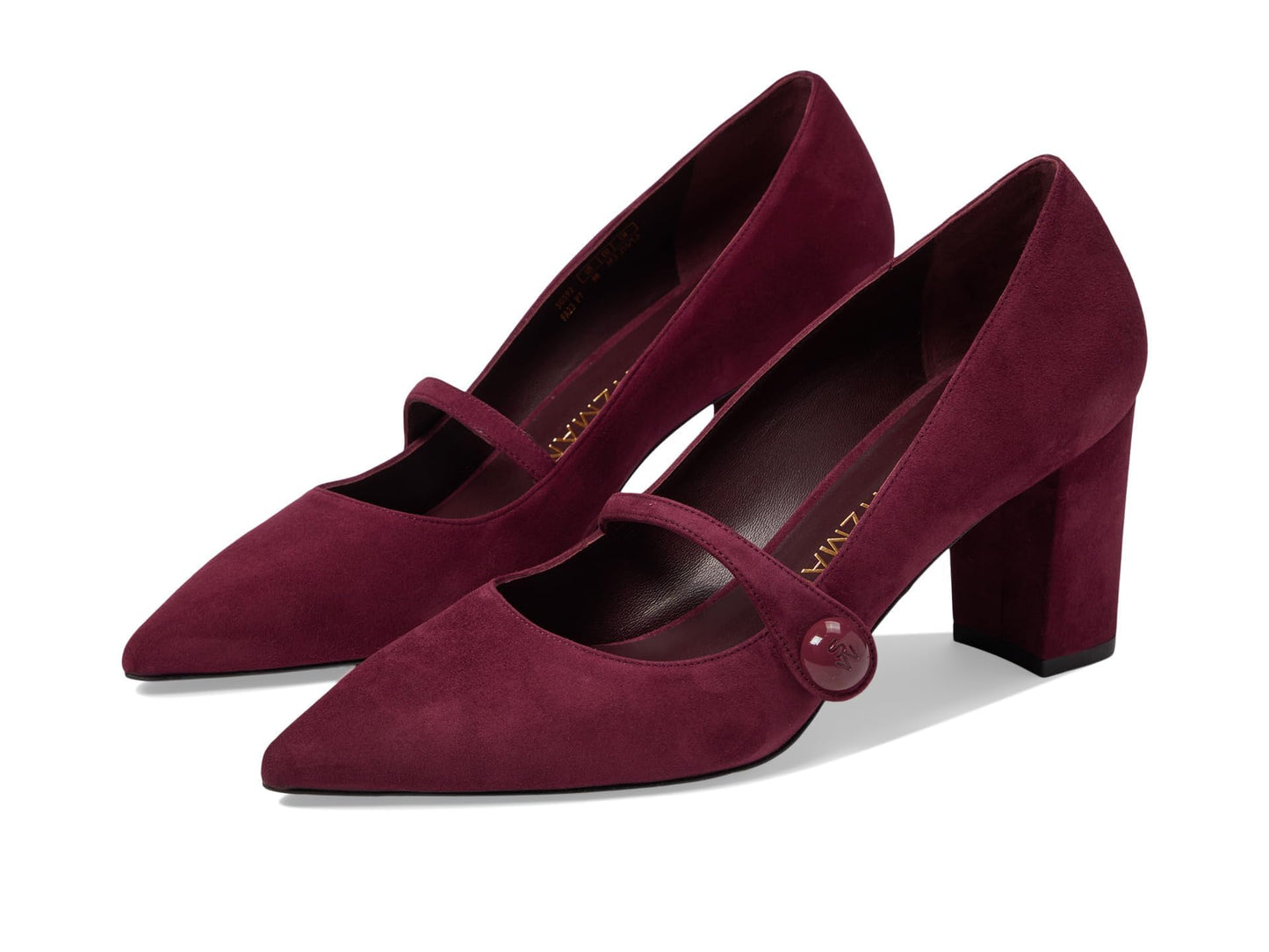 Stuart Weitzman SW 75 Mary Jane Pump Cabernet 8 B
