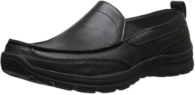Skechers Mens Superior Gains Loafer, Black/Black, 13 W US