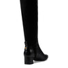 Cole Haan WOMENS THE GO-TO BLOCK HEEL TALL BOOT 45MM, BLACK LEATHER, 8 B US