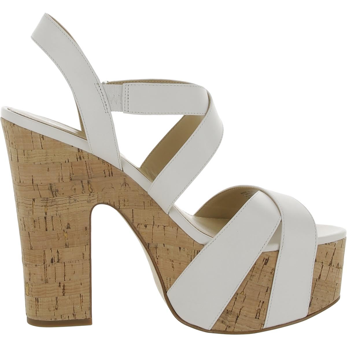 Michael Kors Suki Platform Sandal Optic White 10 M