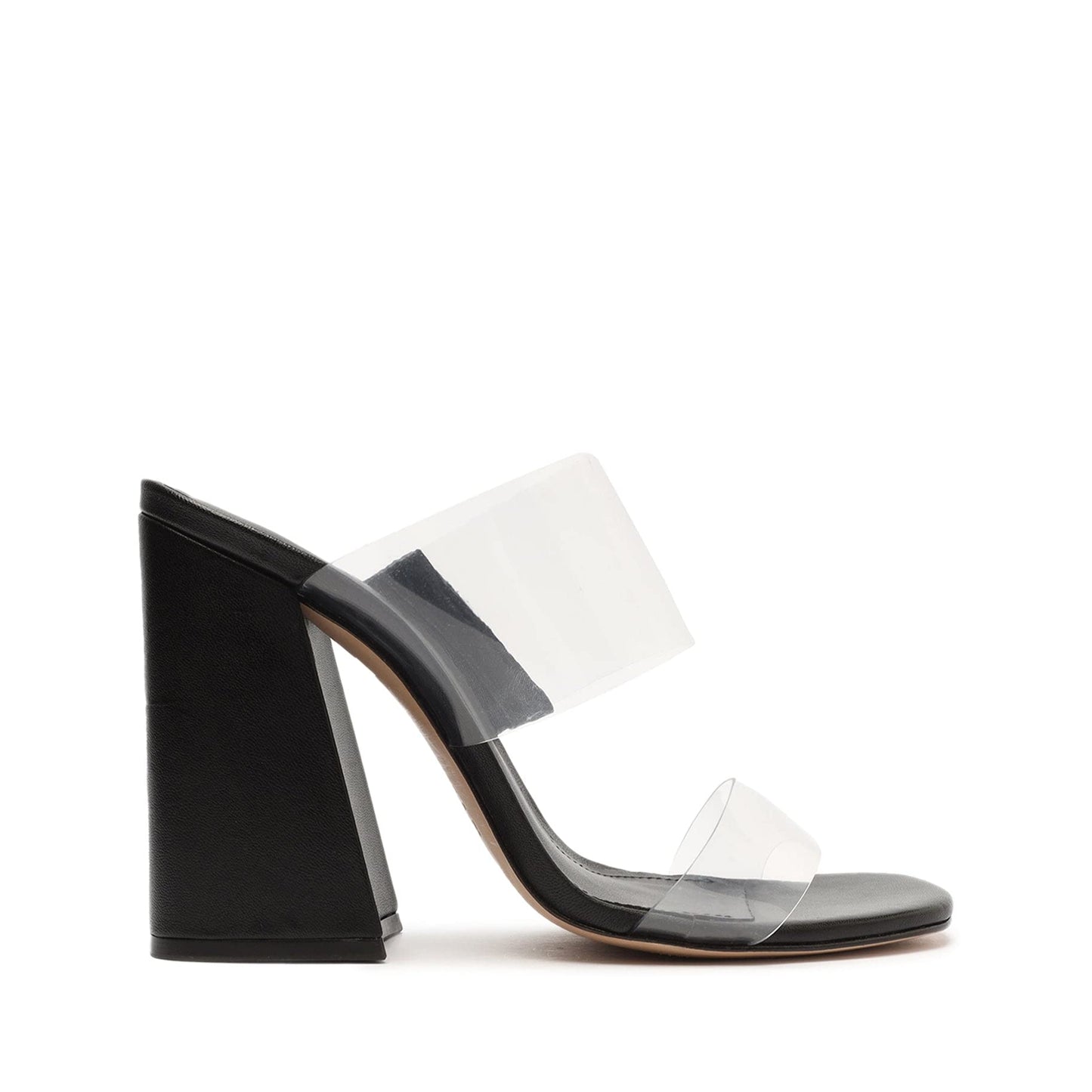 SCHUTZ Victorie High Block Transparente (Black) 6.5 M