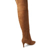 Cole Haan Women's Vandam Over The Knee 65 mm Equestrian Boot, Golden Honey Suede, 5