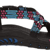 Skechers Cali Women's Reggae Loopy Toe Ring Sandal, blue/pink, 8 M US