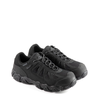 Thorogood Crosstrex Waterproof Athletic Work Shoes for Men - Lightweight Premium Leather and Mesh with Comfort Insole and Slip-Resistant Outsole; ASTM Rated, Black - 12 Wide