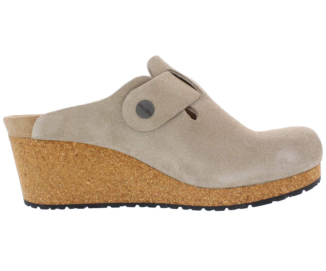 Birkenstock Womens Fanny Clog, Taupe, 9-9.5 Narrow