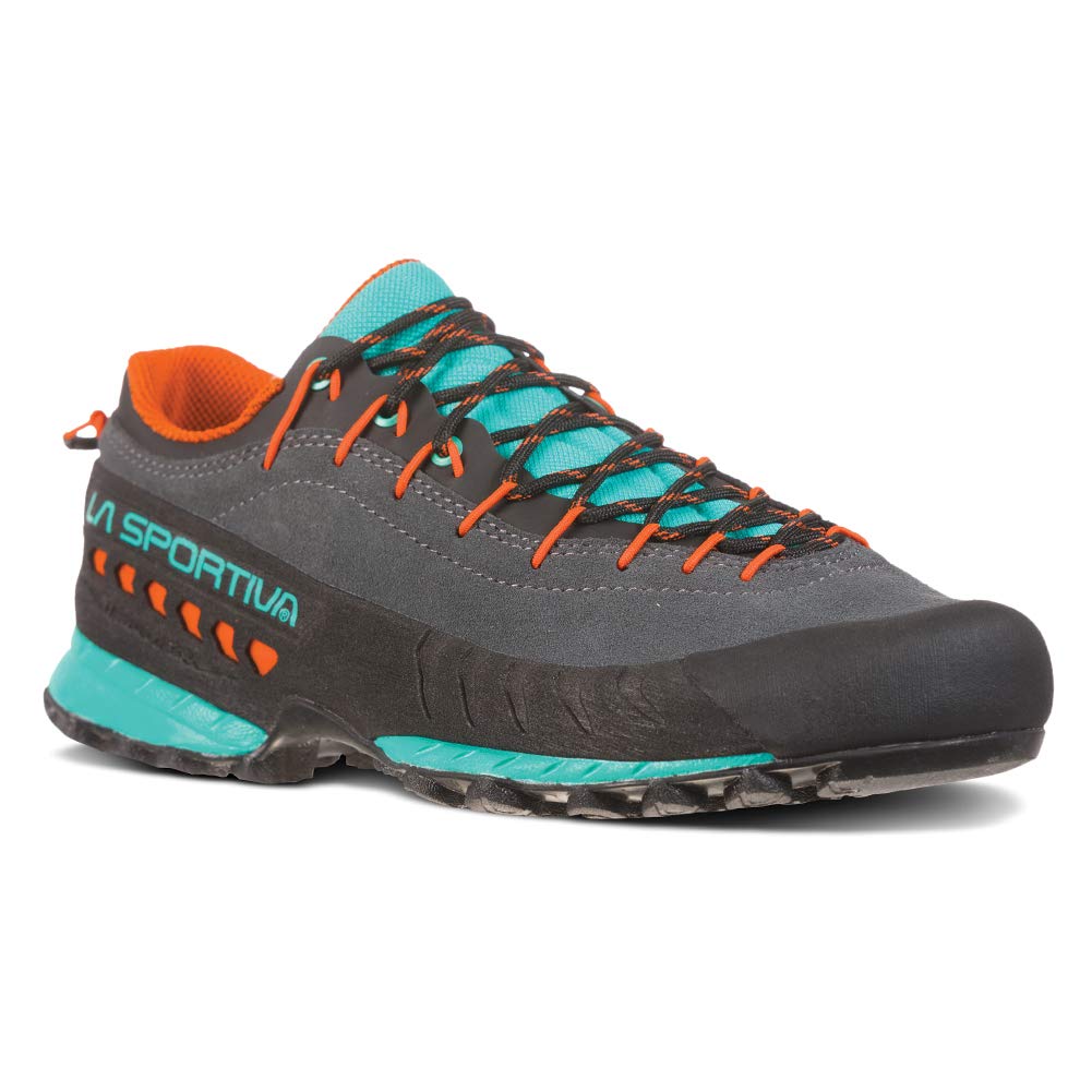 La Sportiva TX4 Women's Approach Shoe, Carbon/Aqua, 36