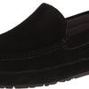 UGG Men's Alder Black Suede Slipper, 12 D - Medium