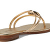 Michael Kors Hampton Flat Sandal Pale Gold 8 M