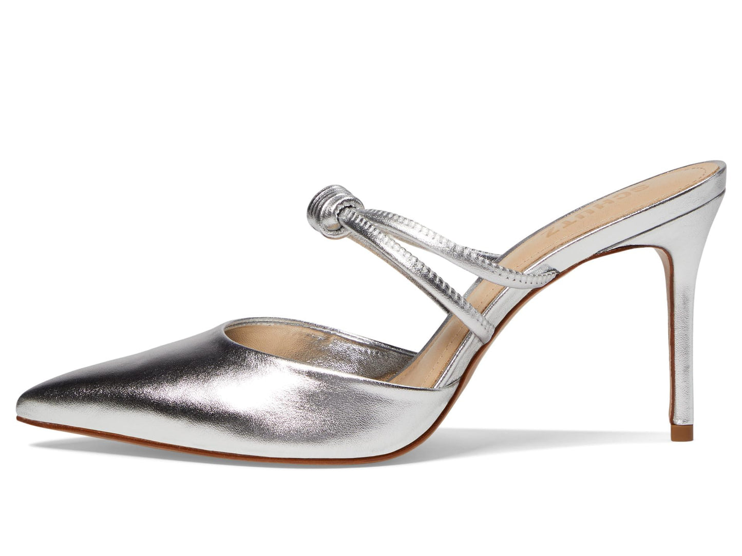 Schutz Women's Lela Mule, Prata, 10