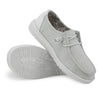 Hey Dude Women's Wendy Stretch Sparkling White Size 11 | Women’s Shoes | Women’s Lace Up Loafers | Comfortable & Light-Weight