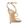 SCHUTZ Aisha Cristal/Ouro/Ouro Claro Orchid 7 M
