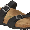 Birkenstock Girl's Mayari Birko-Flor Nubuck Flip Flops, Black, 3.5 UK