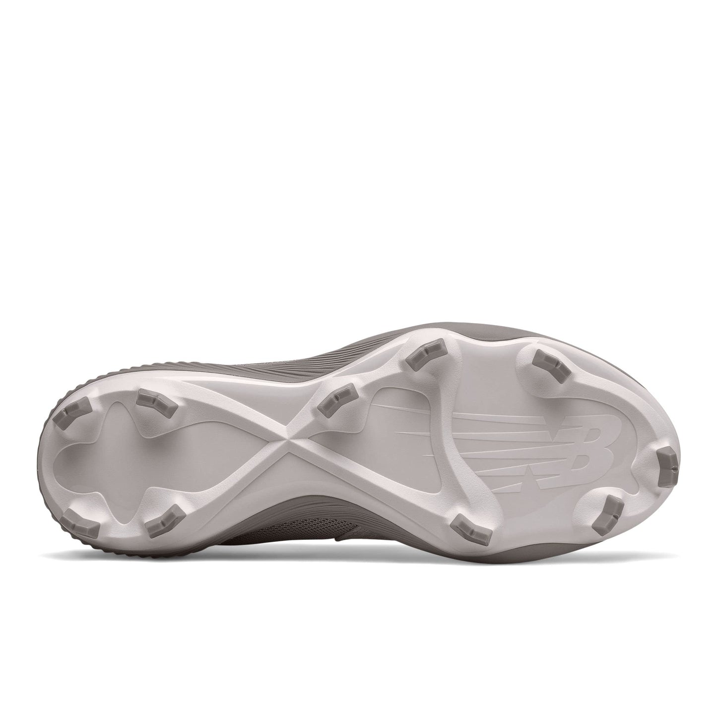 New Balance Men's 4040 V6 Molded Baseball Shoe, Grey/White, 15 M US
