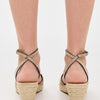 Tory Burch Women's INES Wedge Espadrilles 50mm, Ceramic Taupe, 6.5 Medium US