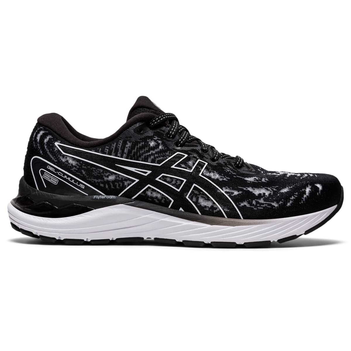 ASICS Womens Gel-Cumulus 23 Running Shoes, 5.5, Black/White