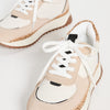 Madewell Kickoff Trainer Sneakers in Leather and Spot Dot Calf Hair Aged Stucco Multi 8 M