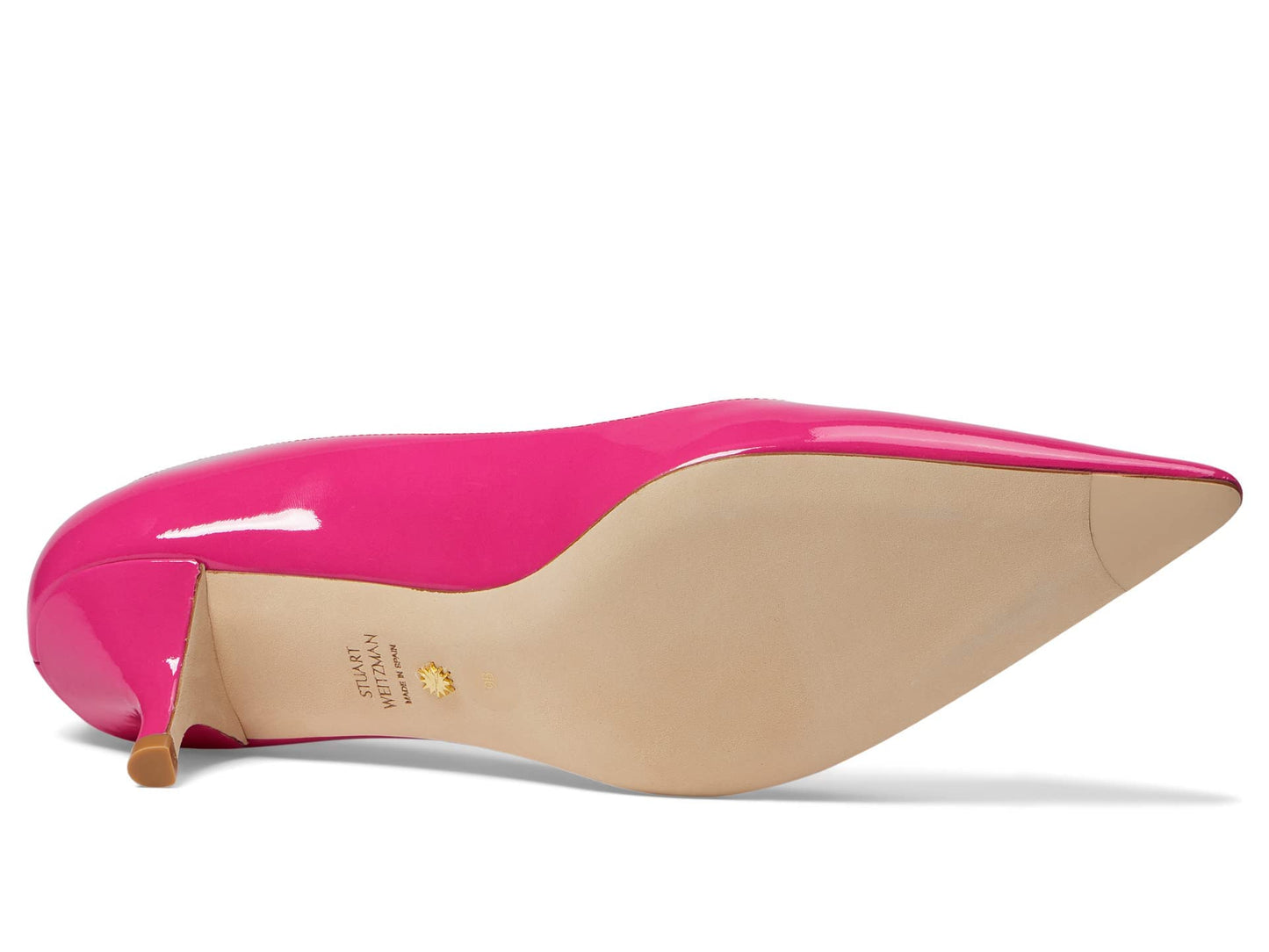 Stuart Weitzman Stuart Kitten Pump Magenta 9.5 B