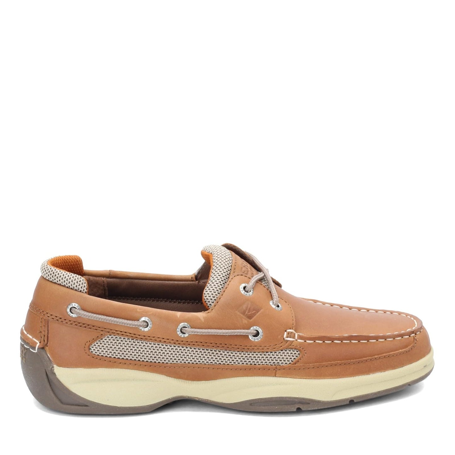 Sperry Lanyard 2-Eye Boat Shoe,Dark Tan/Orange,11.5 M US