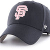 47 San Francisco Giants MVP Adjustable Navy with Pink Logo Hat