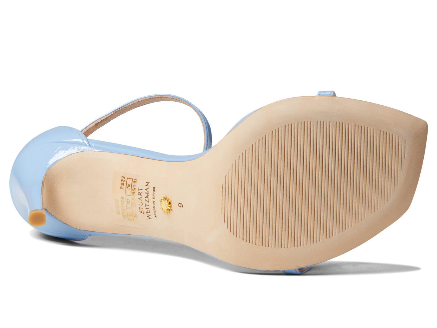 Stuart Weitzman Nudistcurve 100 Sandal Cornflower 5 M